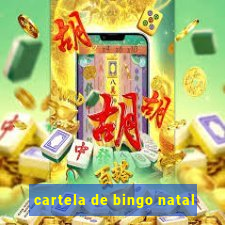 cartela de bingo natal